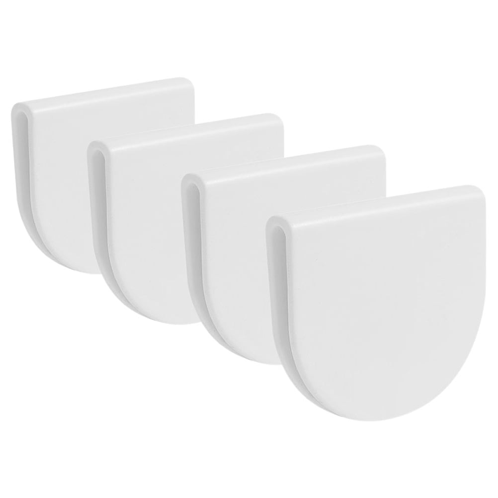WHAMVOX 4 Pcs Adhesive Shower Curtain Clip Bathroom for Wall Clips White V1189-WXFWAL-20260326-02291
