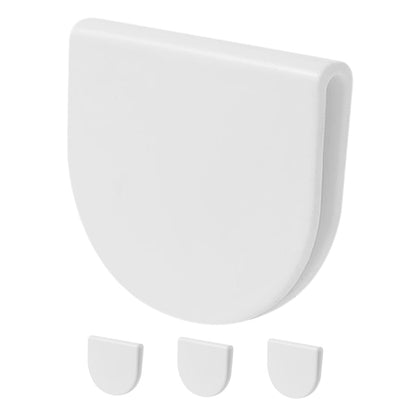 WHAMVOX 4 Pcs Adhesive Shower Curtain Clip Bathroom for Wall Clips White V1189-WXFWAL-20260326-02291