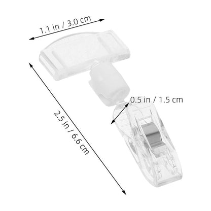 WHAMVOX 16 Pcs Name Tag Clips for Badges Holder with Display Transparent V1189-WXFWAL-20260326-02292