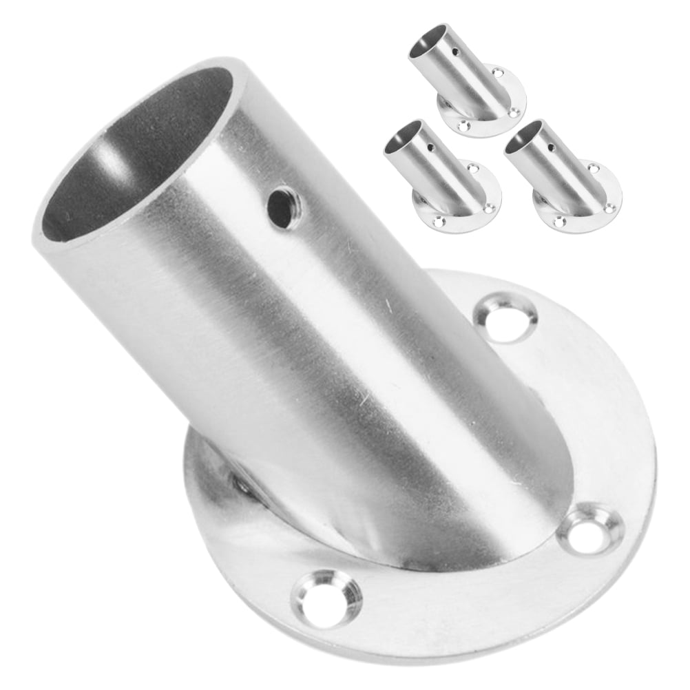 WHAMVOX 4 Pcs Closet Rod Brackets Angled Clothes Rail 6.60X5.20X5.20CM Silver V1189-WXFWAL-20260326-02297