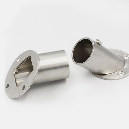WHAMVOX 4 Pcs Closet Rod Brackets Angled Clothes Rail 6.60X5.20X5.20CM Silver V1189-WXFWAL-20260326-02297