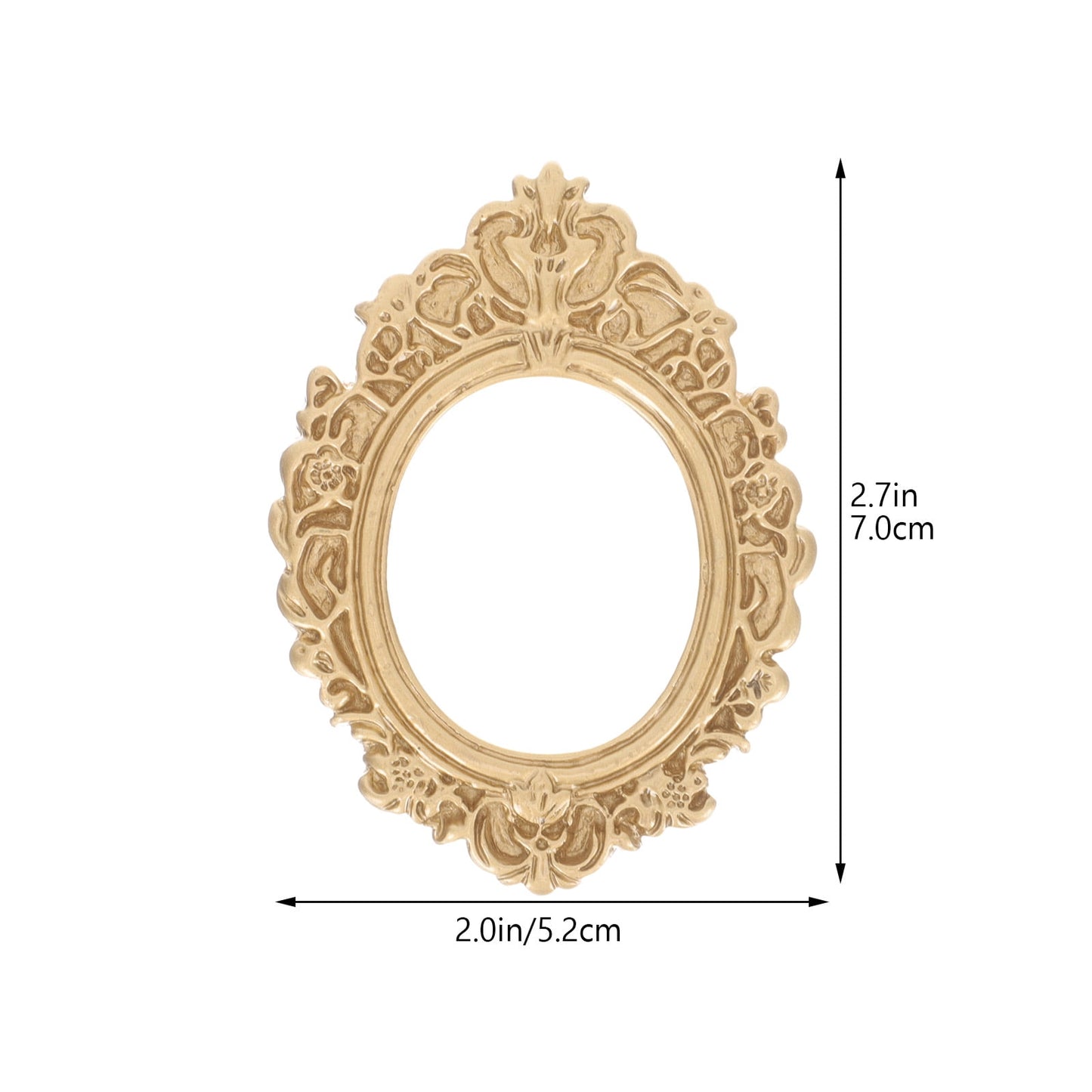 WHAMVOX 10 Pcs Golden Photo Frame Mini Vintage Picture Frames Antique V1189-WXFWAL-20260326-02298