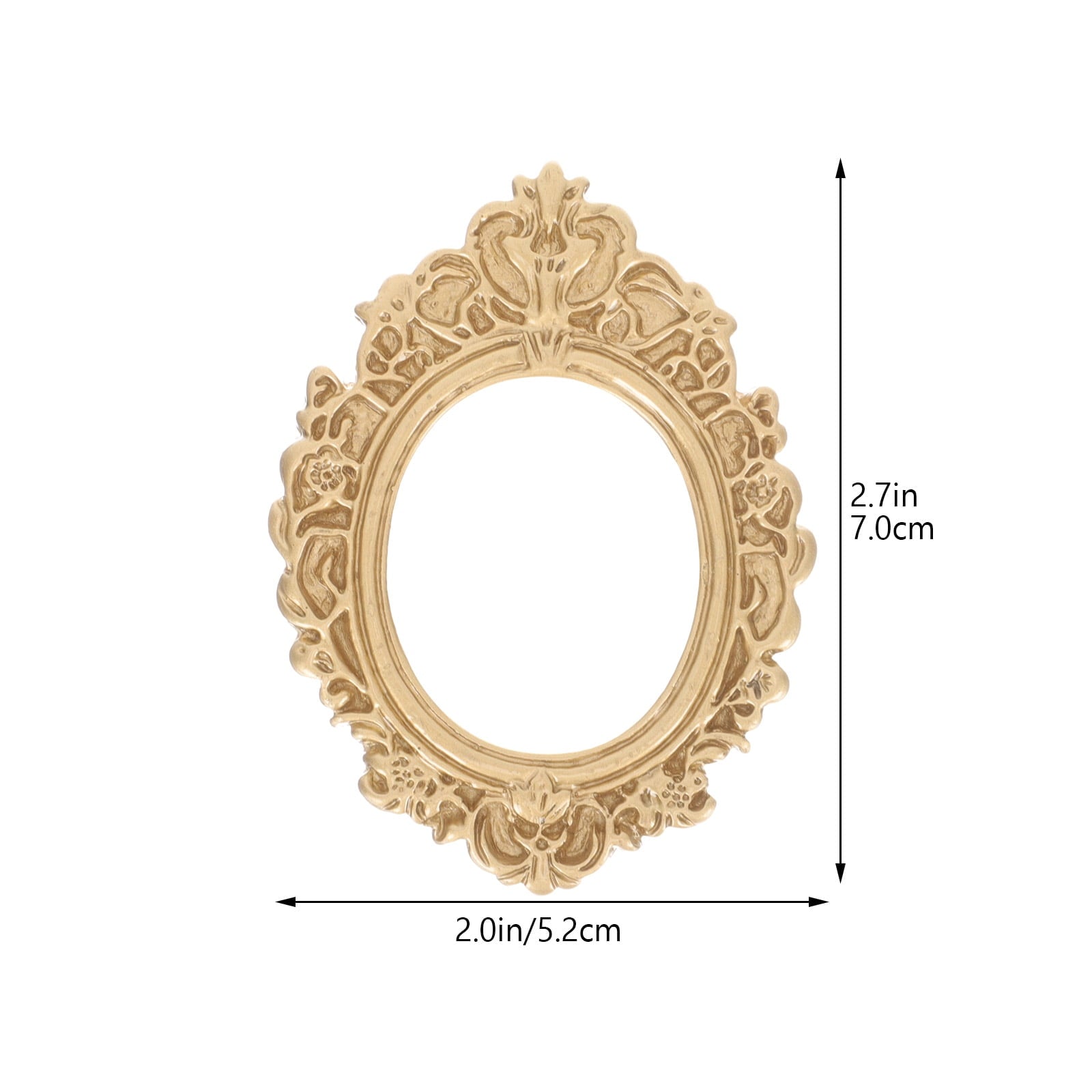 WHAMVOX 10 Pcs Golden Photo Frame Mini Vintage Picture Frames Antique V1189-WXFWAL-20260326-02298