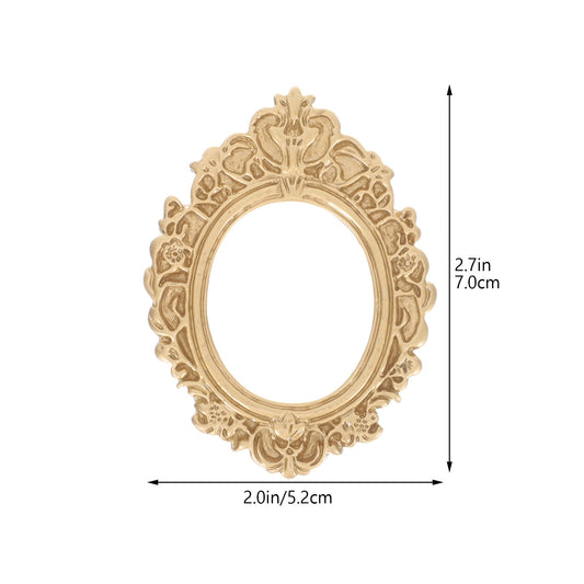 WHAMVOX 10 Pcs Golden Photo Frame Mini Vintage Picture Frames Antique V1189-WXFWAL-20260326-02298