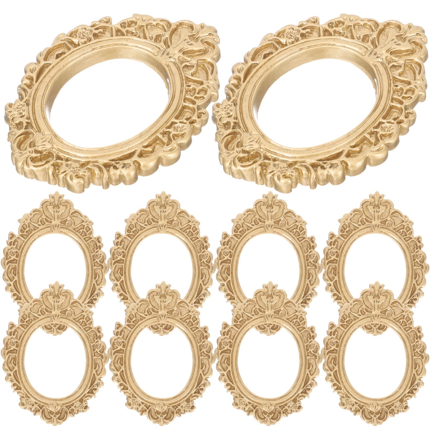 WHAMVOX 10 Pcs Golden Photo Frame Mini Vintage Picture Frames Antique V1189-WXFWAL-20260326-02298