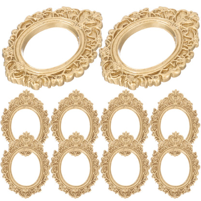 WHAMVOX 10 Pcs Golden Photo Frame Mini Vintage Picture Frames Antique V1189-WXFWAL-20260326-02298