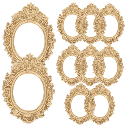 WHAMVOX 10 Pcs Golden Photo Frame Mini Vintage Picture Frames Antique V1189-WXFWAL-20260326-02298