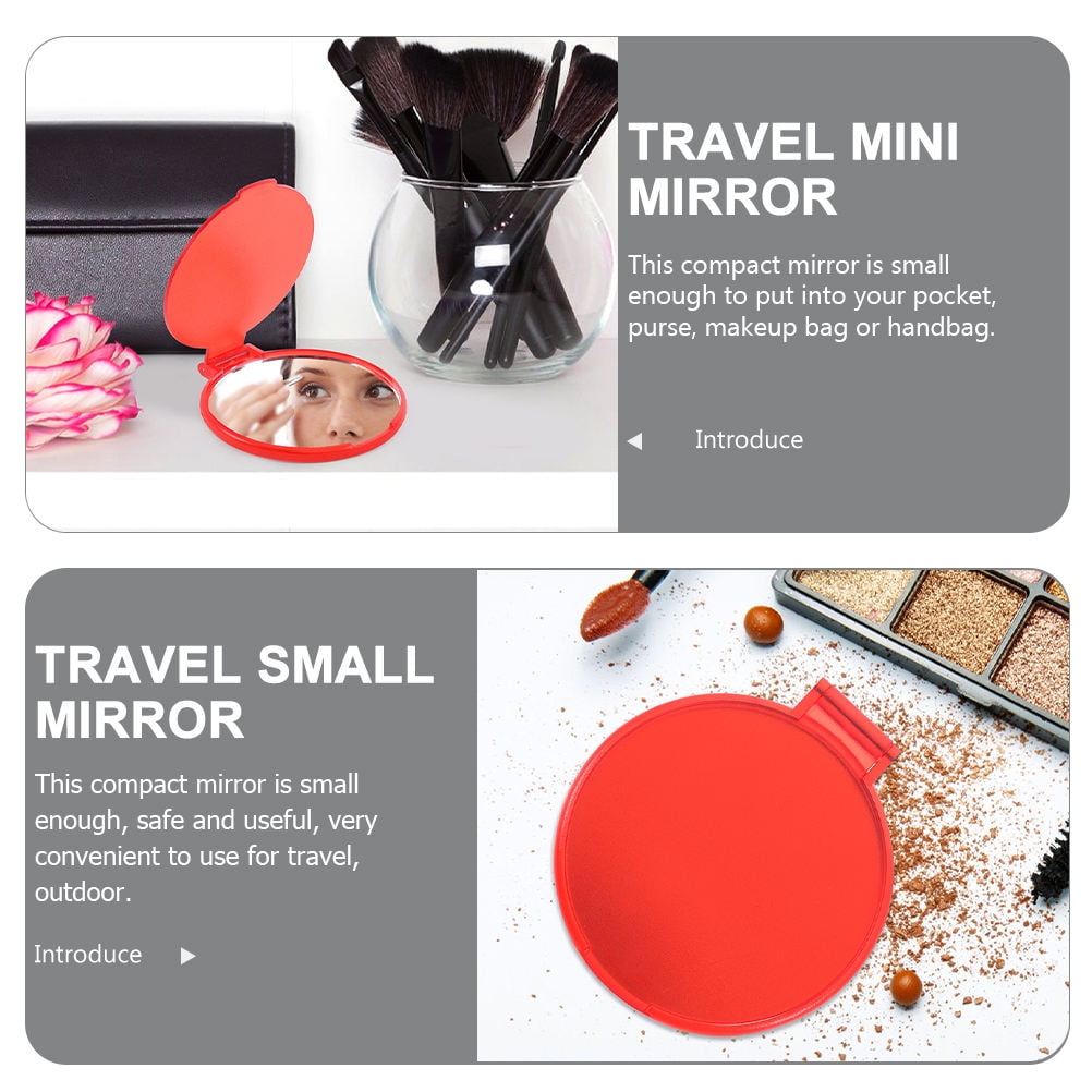 WHAMVOX 12 Pcs Mini Handheld Portable Makeup Mirror V1189-WXFWAL-20260326-02306