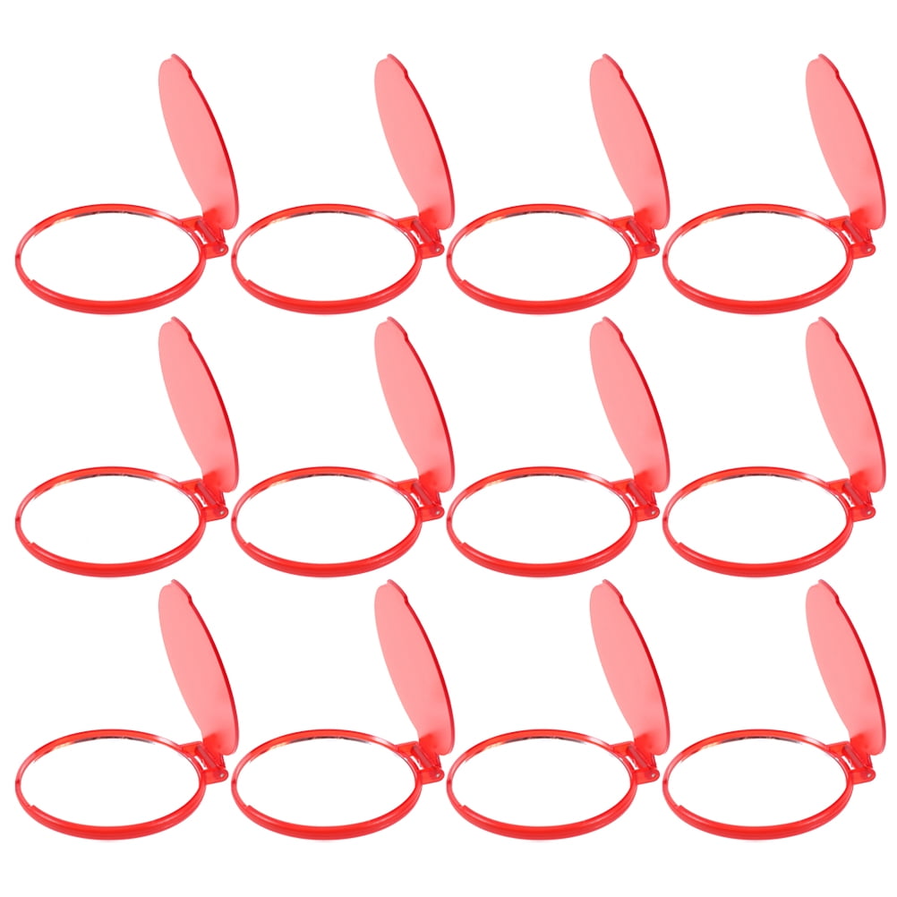 WHAMVOX 12 Pcs Mini Handheld Portable Makeup Mirror V1189-WXFWAL-20260326-02306