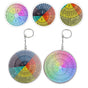 WHAMVOX 2-Pack Metal Hanging Emotion Wheel Keychain Set, Decorative Key for Bags and Keys V1189-WXFWAL-20260326-02310