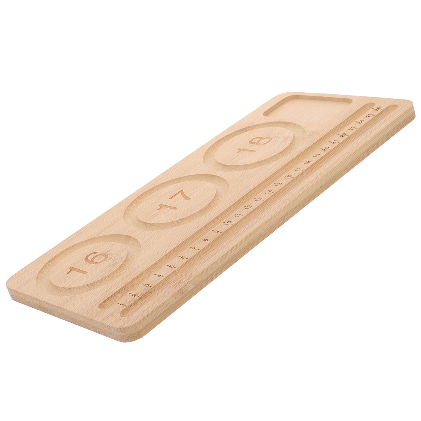 WHAMVOX Wooden Sorting Tray Bracelet Helper to Put on Beading Board Child Travel Brown V1189-WXFWAL-20260326-02311