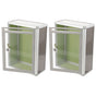 WHAMVOX 2 Pcs Modern Mailbox Wall Mount Transparent Office V1189-WXFWAL-20260326-02312