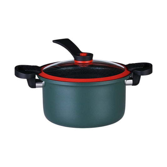 Darzheoy Nonstick Ceramic Coated Sauce Pan with Lid, Crock Pot with Twist & Lock Handles, Micro Pressure V1189-WXFWAL-20260326-02317