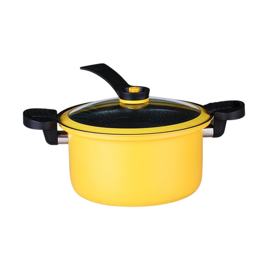 Darzheoy Nonstick Ceramic Coated Sauce Pan with Lid, Crock Pot with Twist & Lock Handles, Micro Pressure V1189-WXFWAL-20260326-02319