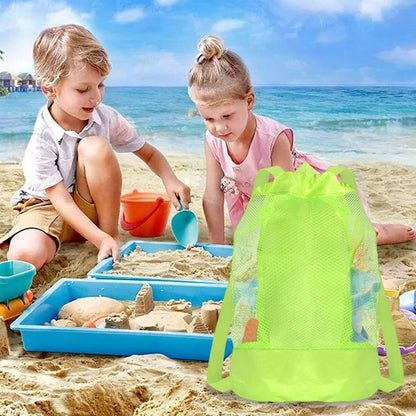 Darzheoy Swim Bag Mesh Drawstring Backpack Beach Backpack for Swimming, Gym, and Workout Gear Green V1189-WXFWAL-20260326-02329