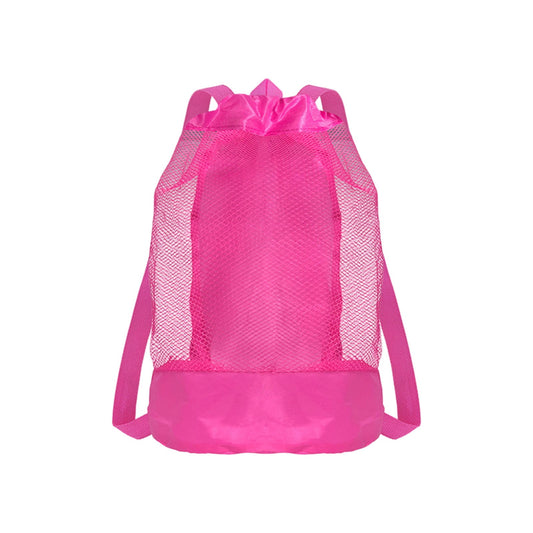 Darzheoy Swim Bag Mesh Drawstring Backpack Beach Backpack for Swimming, Gym, and Workout Gear Hot Pink V1189-WXFWAL-20260326-02330
