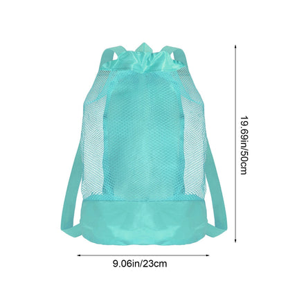 Darzheoy Swim Bag Mesh Drawstring Backpack Beach Backpack for Swimming, Gym, and Workout Gear Mint Green V1189-WXFWAL-20260326-02331