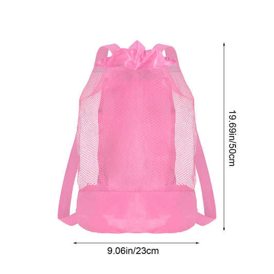 Darzheoy Swim Bag Mesh Drawstring Backpack Beach Backpack for Swimming, Gym, and Workout Gear Pink V1189-WXFWAL-20260326-02332