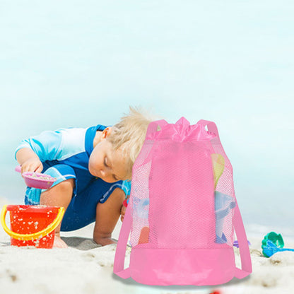 Darzheoy Swim Bag Mesh Drawstring Backpack Beach Backpack for Swimming, Gym, and Workout Gear Pink V1189-WXFWAL-20260326-02332