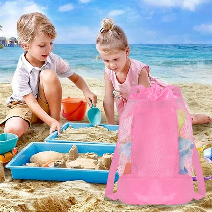 Darzheoy Swim Bag Mesh Drawstring Backpack Beach Backpack for Swimming, Gym, and Workout Gear Pink V1189-WXFWAL-20260326-02332