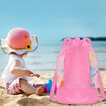 Darzheoy Swim Bag Mesh Drawstring Backpack Beach Backpack for Swimming, Gym, and Workout Gear Pink V1189-WXFWAL-20260326-02332