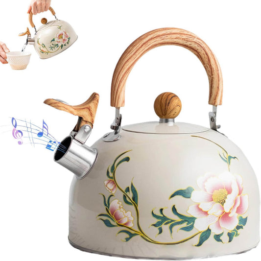 Darzheoy Whistling Tea Kettle for Stovetop, Stainless Steel Tea Pot Kettles, Rapid Boiling Teapot with V1189-WXFWAL-20260326-02337