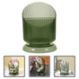 SKISUNO Makeup Brush Holder Pet Green Cylinder 1Set 6.09X4.52X4.52in V1189-WXFWAL-20260326-02338