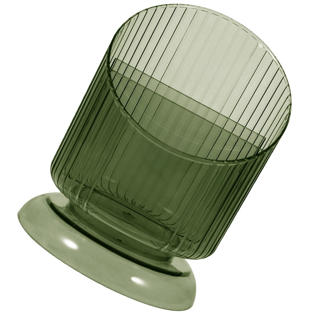 SKISUNO Makeup Brush Holder Pet Green Cylinder 1Set 6.09X4.52X4.52in V1189-WXFWAL-20260326-02338