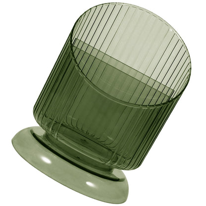 SKISUNO Makeup Brush Holder Pet Green Cylinder 1Set 6.09X4.52X4.52in V1189-WXFWAL-20260326-02338
