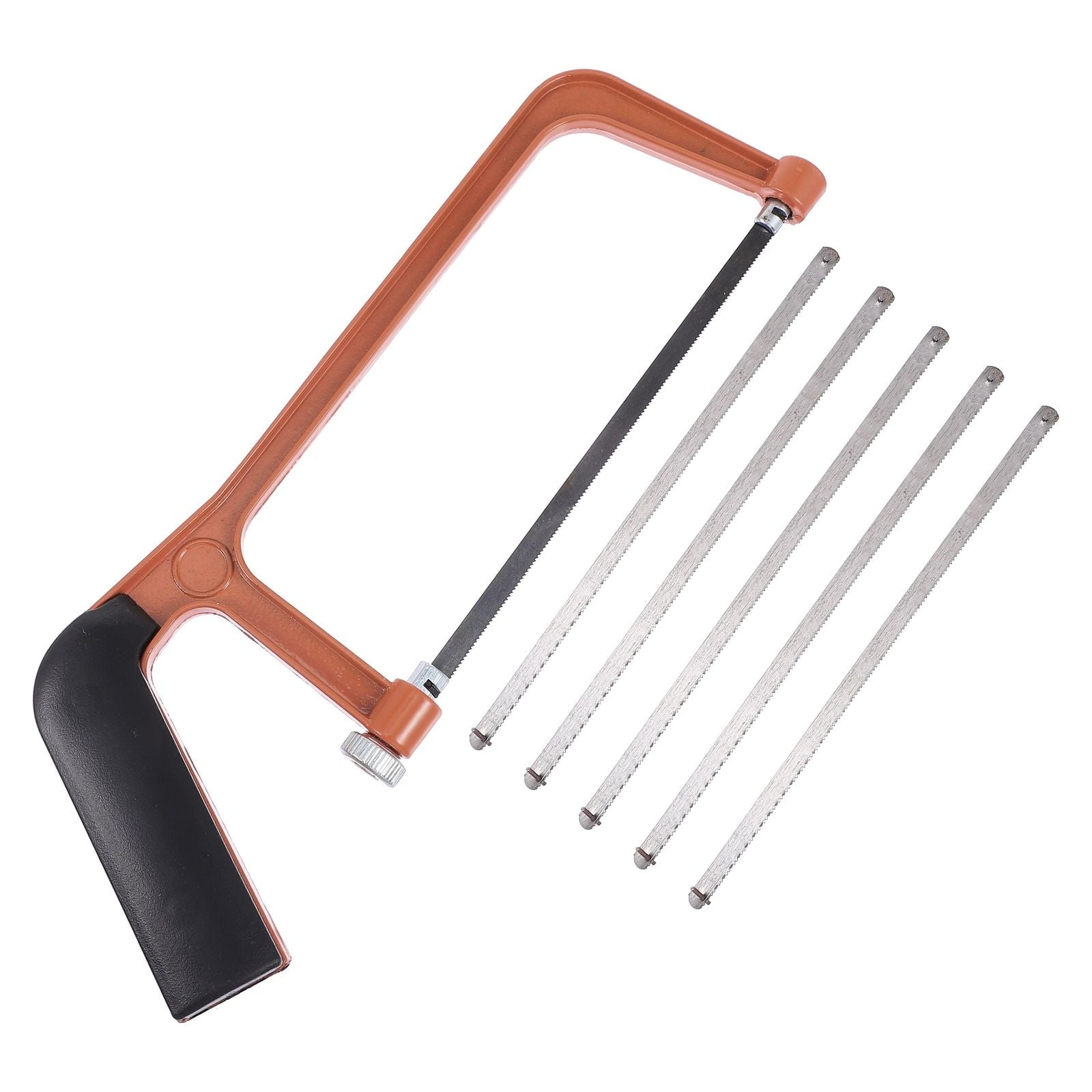 SKISUNO Orange Mini Hacksaw Set for Kids and Gardeners, Compact Hand Saw for Precise Cutting and Craft V1189-WXFWAL-20260326-02340
