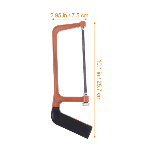 SKISUNO Orange Mini Hacksaw Set for Kids and Gardeners, Compact Hand Saw for Precise Cutting and Craft V1189-WXFWAL-20260326-02340
