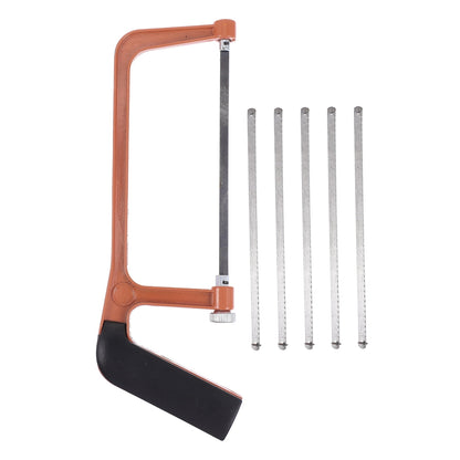 SKISUNO Orange Mini Hacksaw Set for Kids and Gardeners, Compact Hand Saw for Precise Cutting and Craft V1189-WXFWAL-20260326-02340