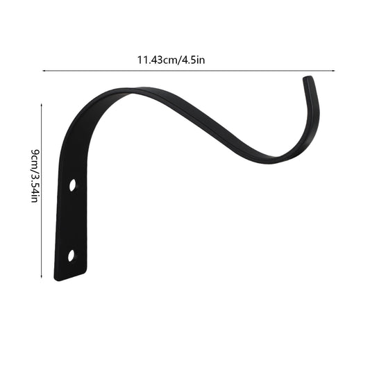 Darzheoy 2 Pack Iron Wall Hooks for Hanging Plant Lanterns, Plant Hanger Fence Metal Bracket for Bird V1189-WXFWAL-20260326-02347