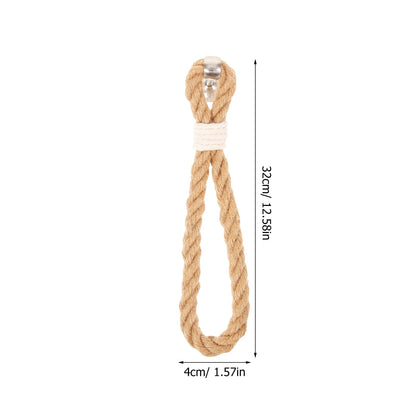 SKISUNO 1Pack Boho Towel Holder Jute Rope Circular European Style 11.8x0.7in V1189-WXFWAL-20260326-02380