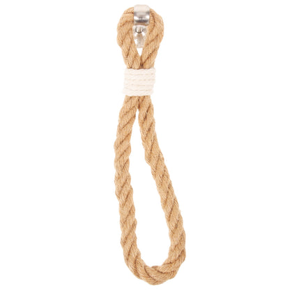 SKISUNO 1Pack Boho Towel Holder Jute Rope Circular European Style 11.8x0.7in V1189-WXFWAL-20260326-02380