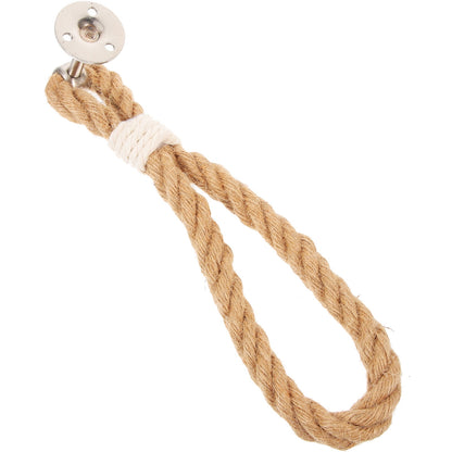 SKISUNO 1Pack Boho Towel Holder Jute Rope Circular European Style 11.8x0.7in V1189-WXFWAL-20260326-02380