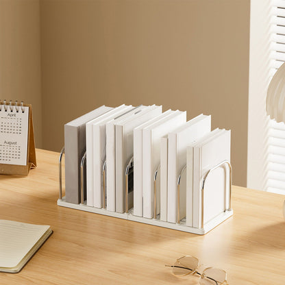 Chmadoxn Multi-Tier Desktop Bookshelf - Space-Saving Desk Organizer for Books, Files & Learning Supplies, V1189-WXFWAL-20260326-02384