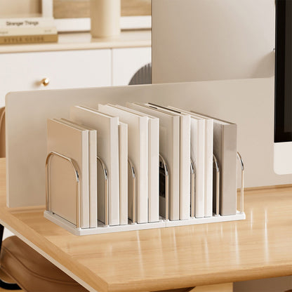 Chmadoxn Multi-Tier Desktop Bookshelf - Space-Saving Desk Organizer for Books, Files & Learning Supplies, V1189-WXFWAL-20260326-02384