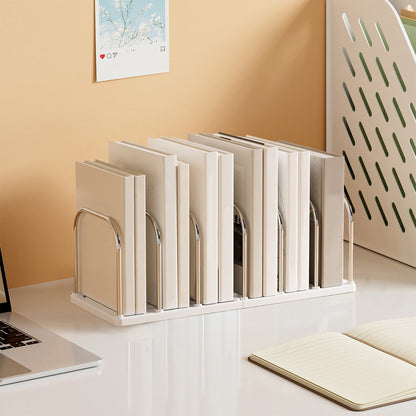 Chmadoxn Multi-Tier Desktop Bookshelf - Space-Saving Desk Organizer for Books, Files & Learning Supplies, V1189-WXFWAL-20260326-02384