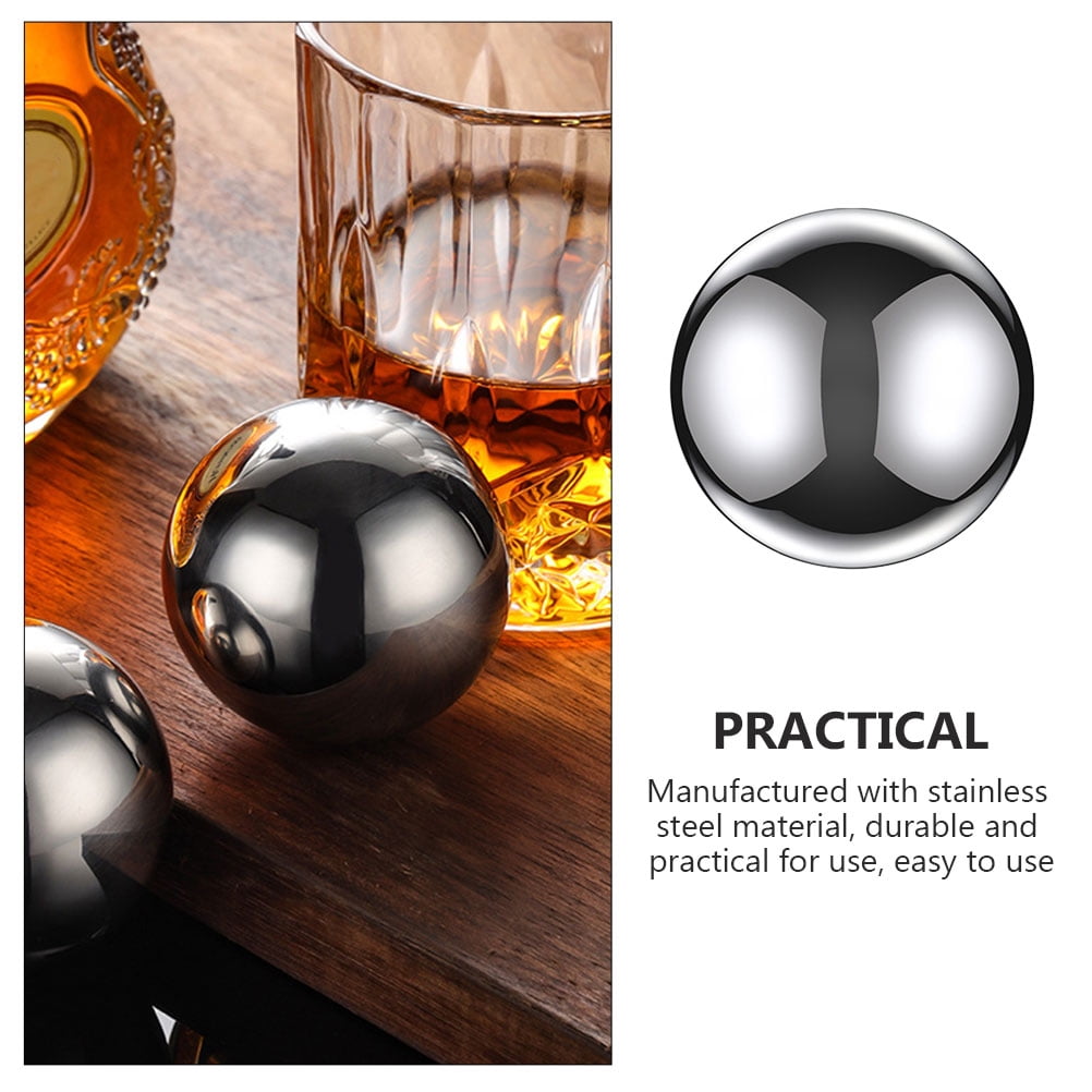 HOOWIFFY Set of 8 Reusable Stainless Steel with Smooth Edges for Bar and Beverage Cooling V1189-WXFWAL-20260326-02385