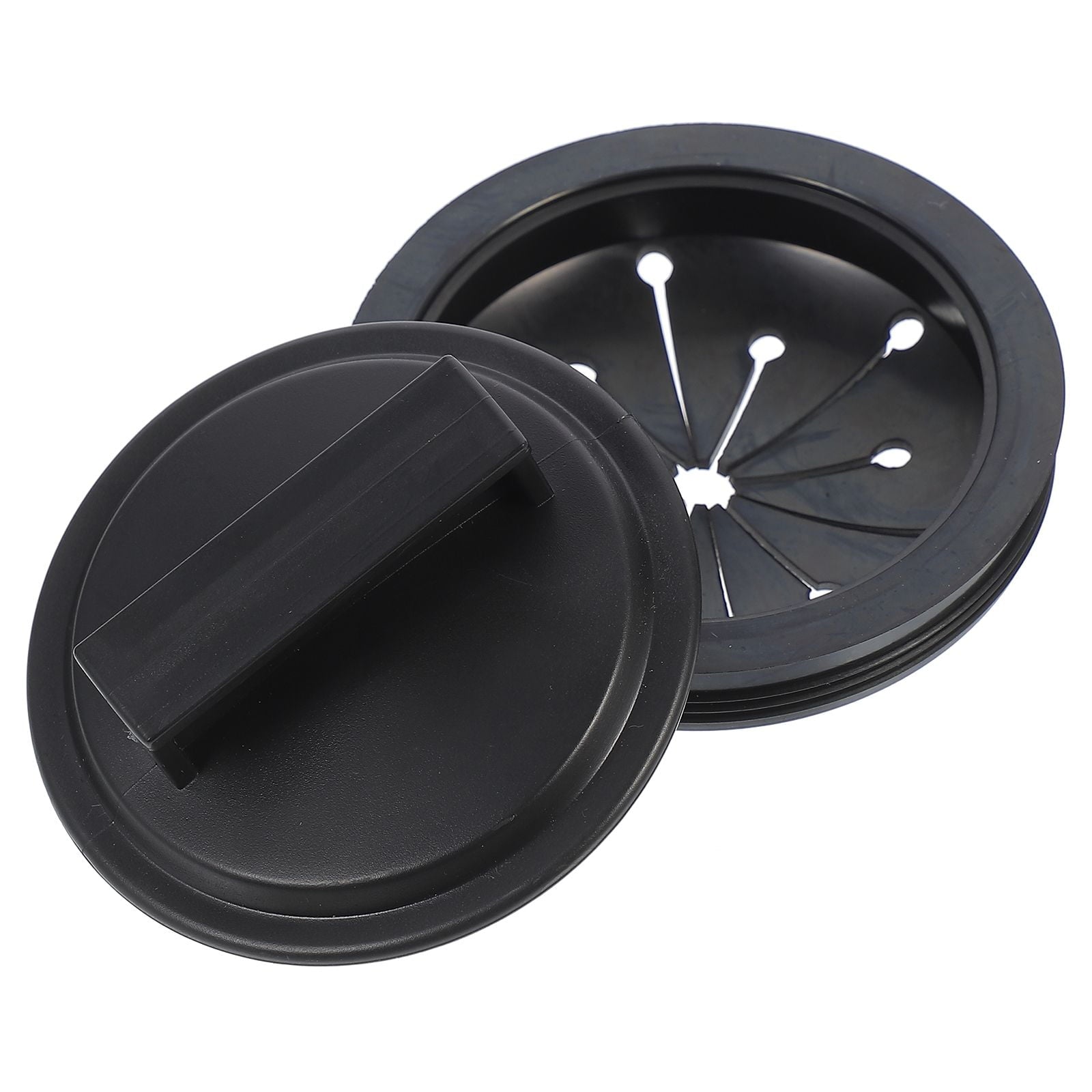 HOOWIFFY 2-Pack Garbage Disposal Sink Guard in Black ABS Plastic, 6.25 x 5.05 x 3.5 Inches, Protector for V1189-WXFWAL-20260326-02390