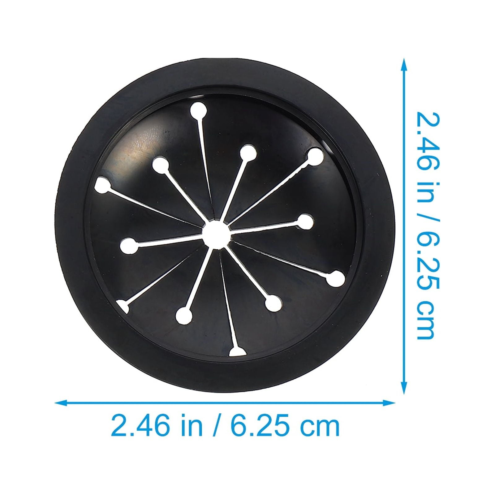 HOOWIFFY 2-Pack Garbage Disposal Sink Guard in Black ABS Plastic, 6.25 x 5.05 x 3.5 Inches, Protector for V1189-WXFWAL-20260326-02390