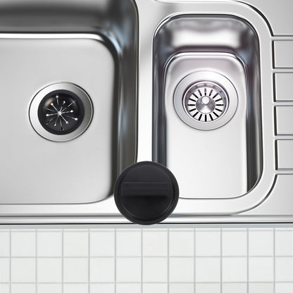 HOOWIFFY 2-Pack Garbage Disposal Sink Guard in Black ABS Plastic, 6.25 x 5.05 x 3.5 Inches, Protector for V1189-WXFWAL-20260326-02390