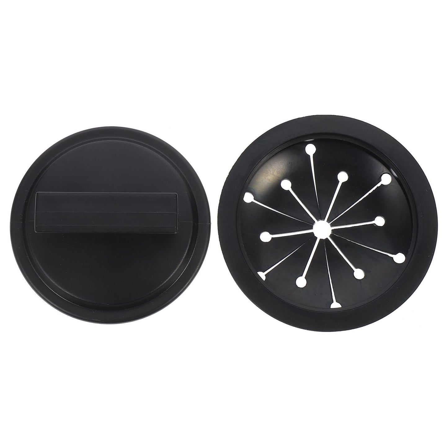 HOOWIFFY 2-Pack Garbage Disposal Sink Guard in Black ABS Plastic, 6.25 x 5.05 x 3.5 Inches, Protector for V1189-WXFWAL-20260326-02390