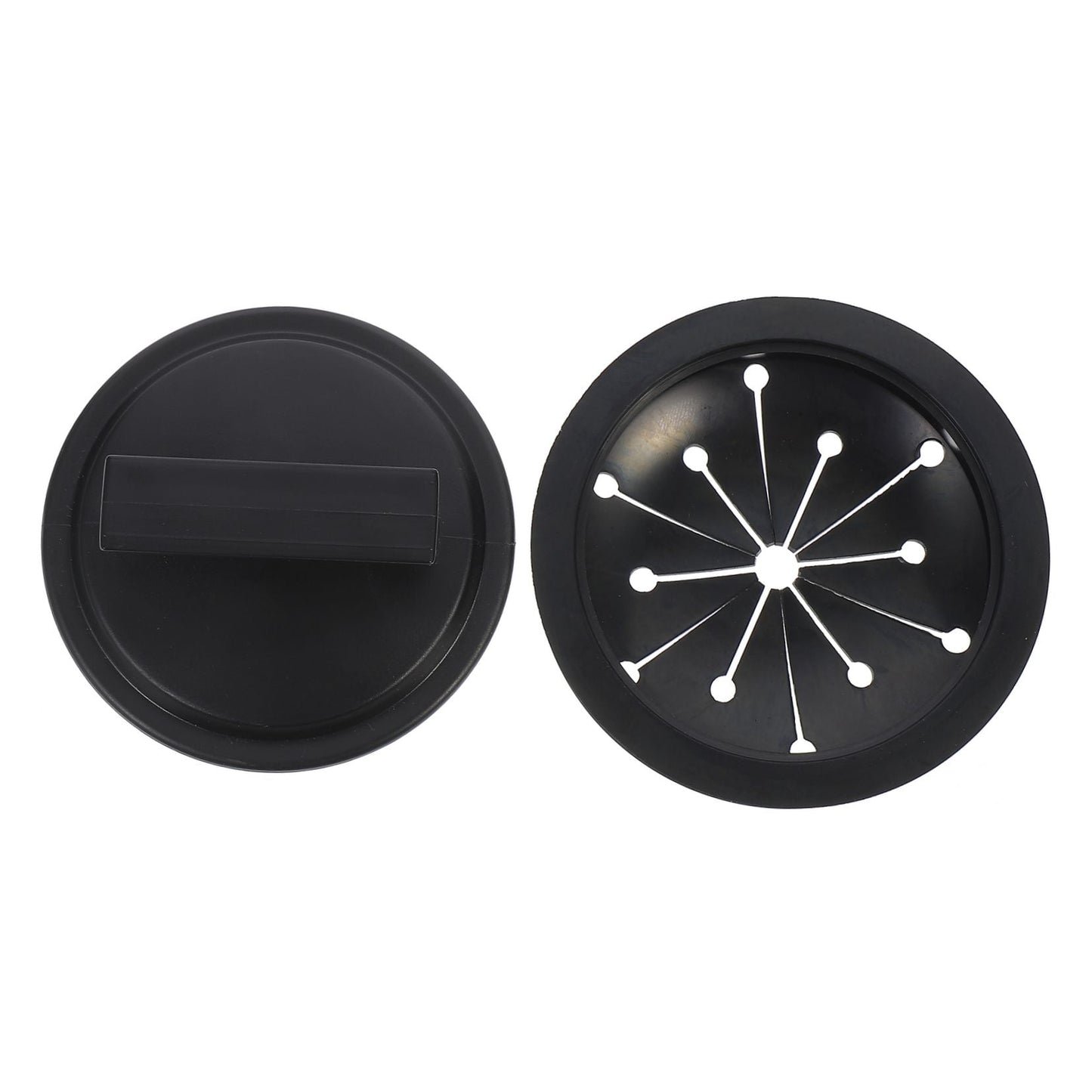 HOOWIFFY 2-Pack Garbage Disposal Sink Guard in Black ABS Plastic, 6.25 x 5.05 x 3.5 Inches, Protector for V1189-WXFWAL-20260326-02390