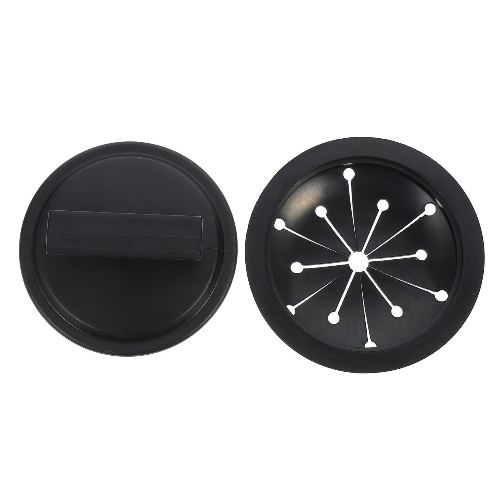 HOOWIFFY 2-Pack Garbage Disposal Sink Guard in Black ABS Plastic, 6.25 x 5.05 x 3.5 Inches, Protector for V1189-WXFWAL-20260326-02390