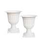 Darzheoy White Urn Planter Flower Pots, Classic Plastic Tall Planter, Wedding Party Porch Front Door V1189-WXFWAL-20260326-02393