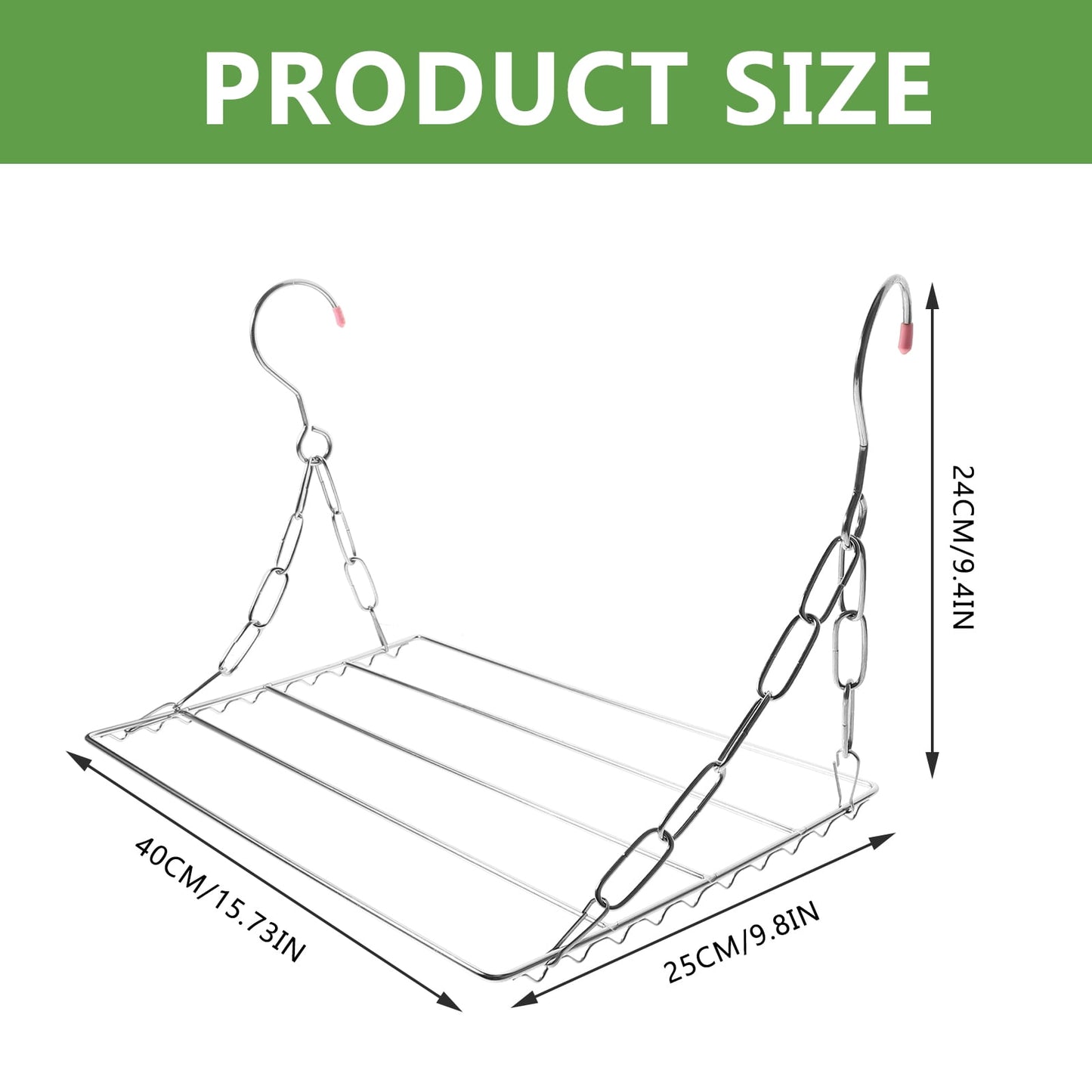 HOOWIFFY Minimalist Clothes Drying Rack with Windproof Design, Prevents Clothes from Blowing , 1 Piece V1189-WXFWAL-20260326-02397