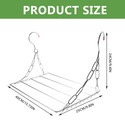 HOOWIFFY Minimalist Clothes Drying Rack with Windproof Design, Prevents Clothes from Blowing , 1 Piece V1189-WXFWAL-20260326-02397