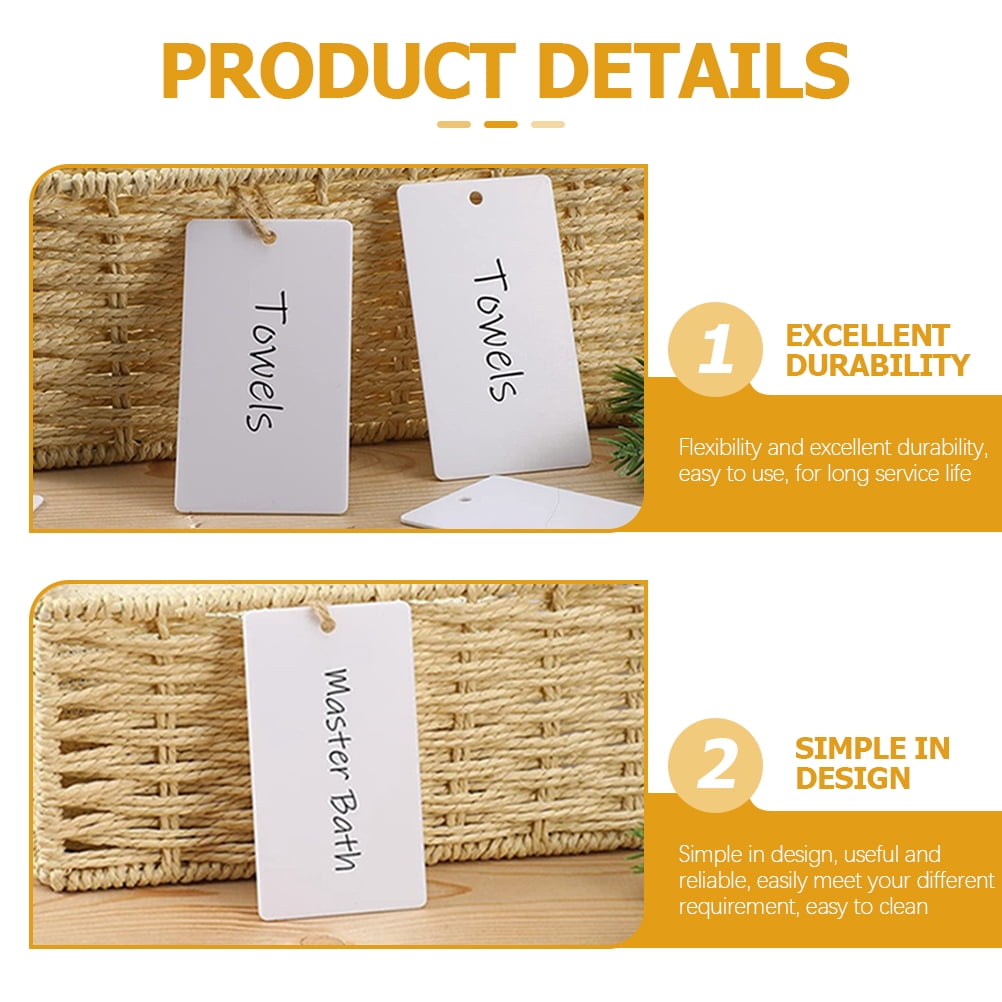 HOOWIFFY 16pcs Acrylic Hanging Basket Storage Markers Labels for Easy Identification and Organization V1189-WXFWAL-20260326-02398